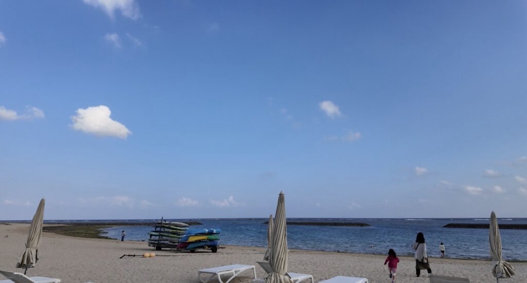 ANAインターコンチネンタル石垣リゾートのマエサトビーチの様子