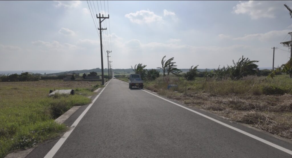 小浜島にあるシュガーロードの風景