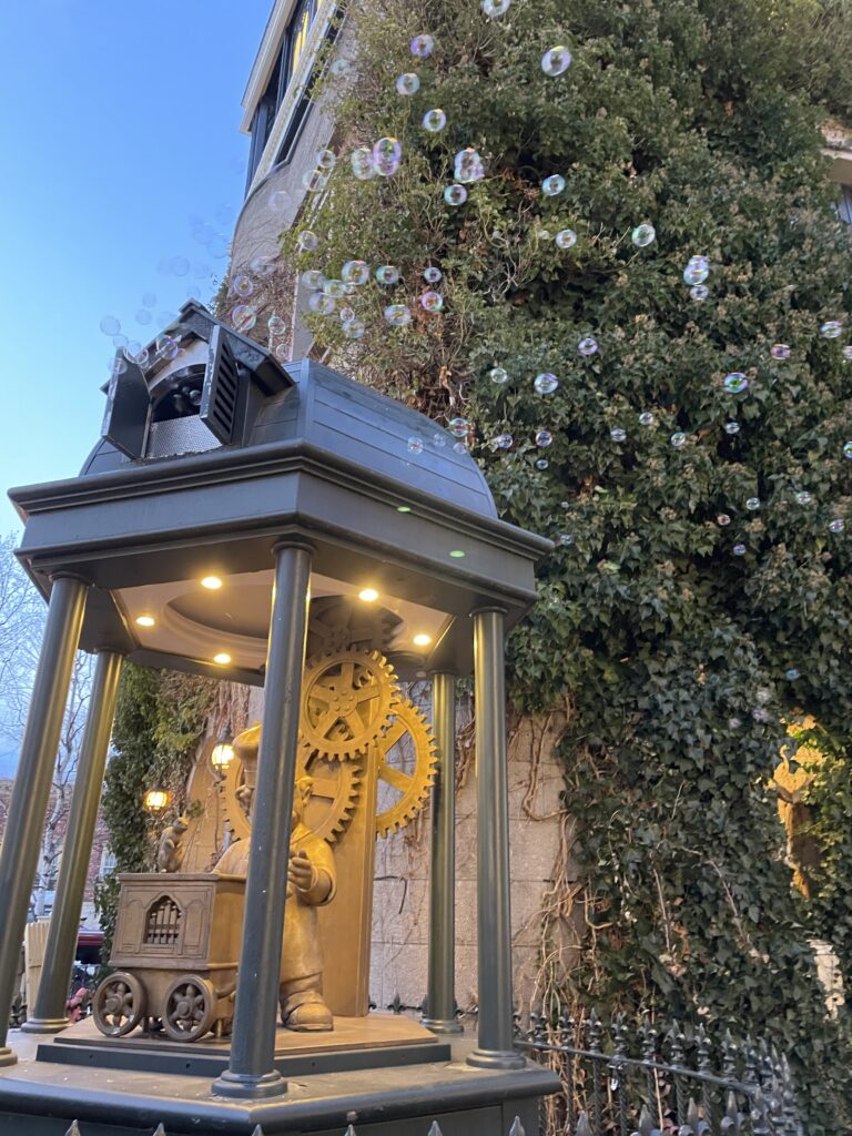 白い恋人パークのシャボン玉